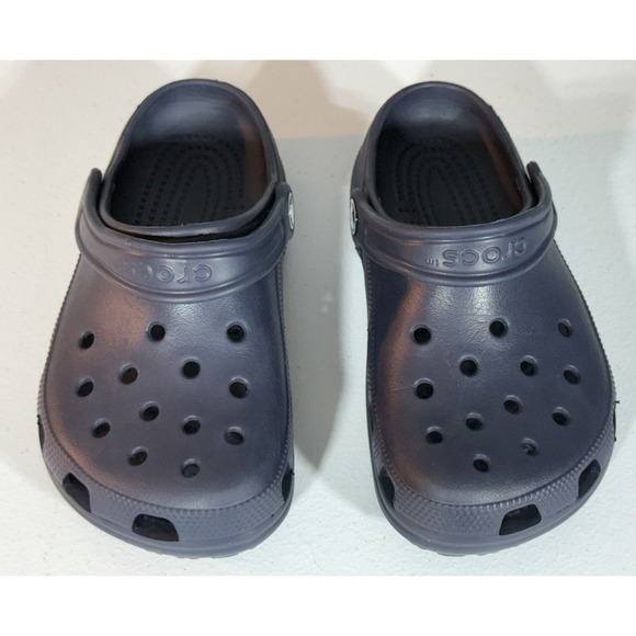 CROCS Shoes - Crocs Classic Clog Cobalt Blue Unisex Slip On Sandals Mens Size 2 Womens Size 4